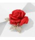 XSB283 - Fashionable Red Rose Brooch